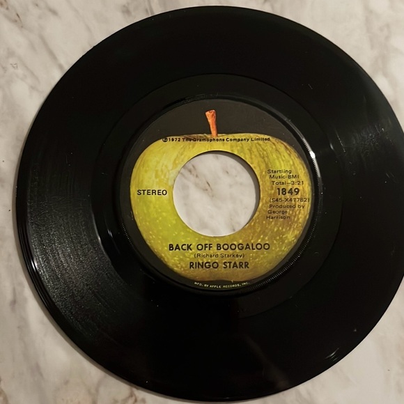 1972 Ringo Starr Back Off Boogaloo 45 Apple 1849 - Picture 3 of 4